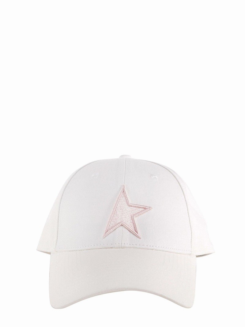 Star Embroidered Baseball Hat In Papyrus/baby