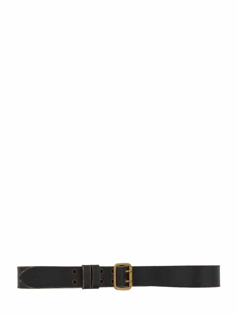 Double Prong Belt In Black