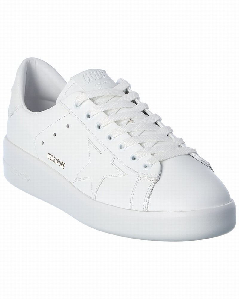 Pure Star Leather Upper Star And Heel In White