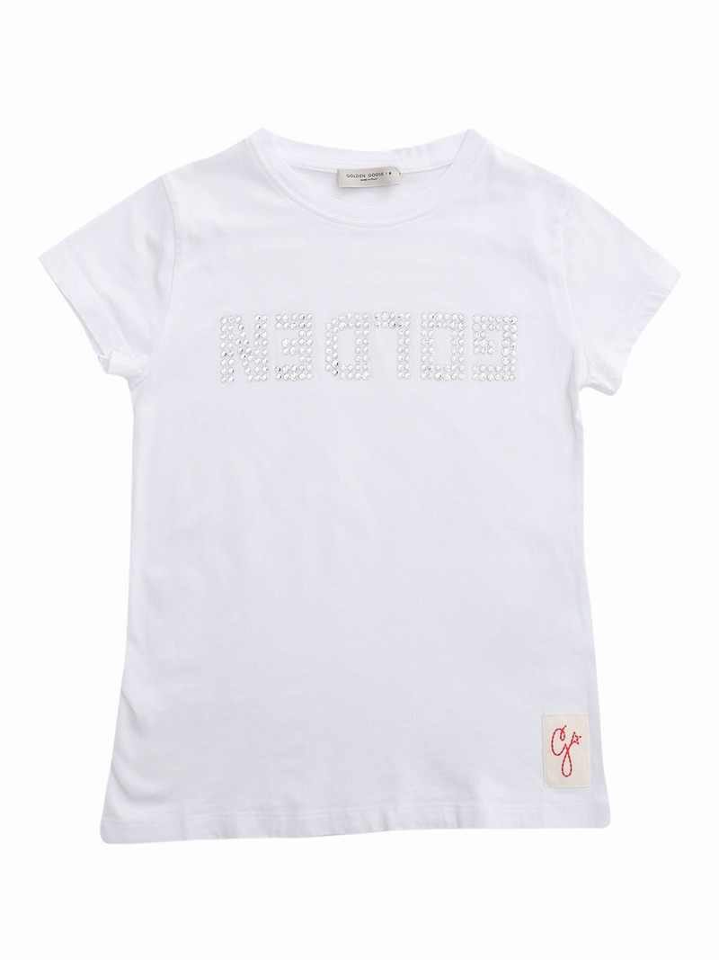 Crystal T-shirt In Bianco