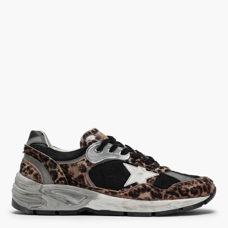 Deluxe Brand Animalier Pony Skin Dad-star Sneakers In Brown