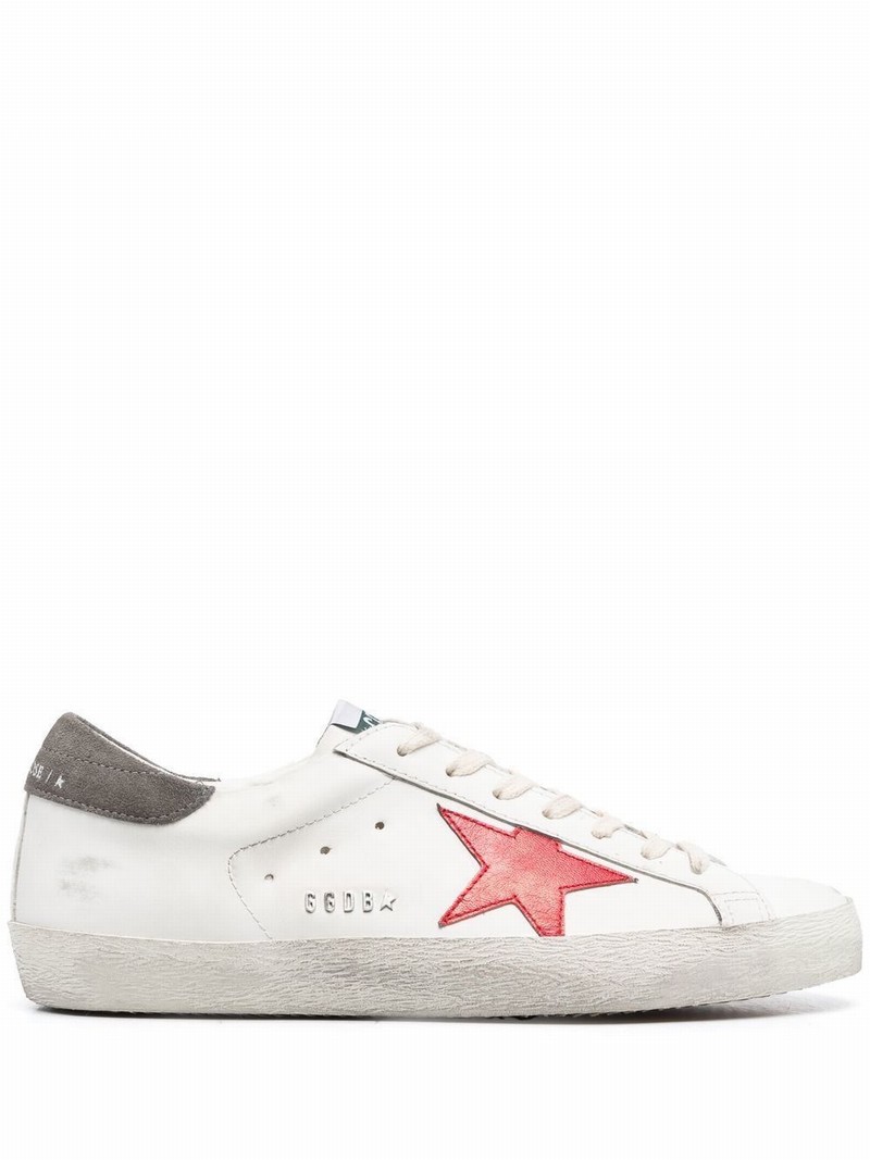 Superstar Sneakers In White Leather