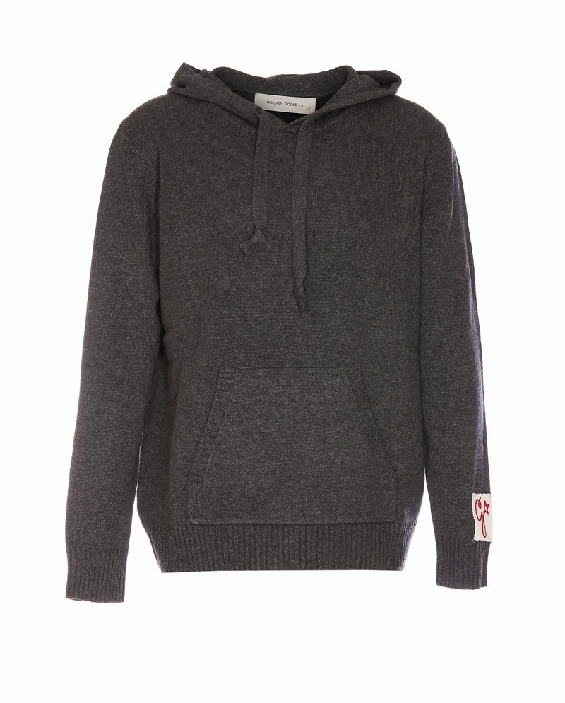 Logo Hoodie In Grey