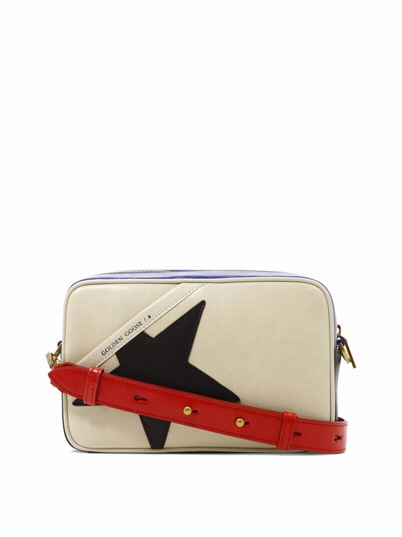 "star" Crossbody Bag In Beige