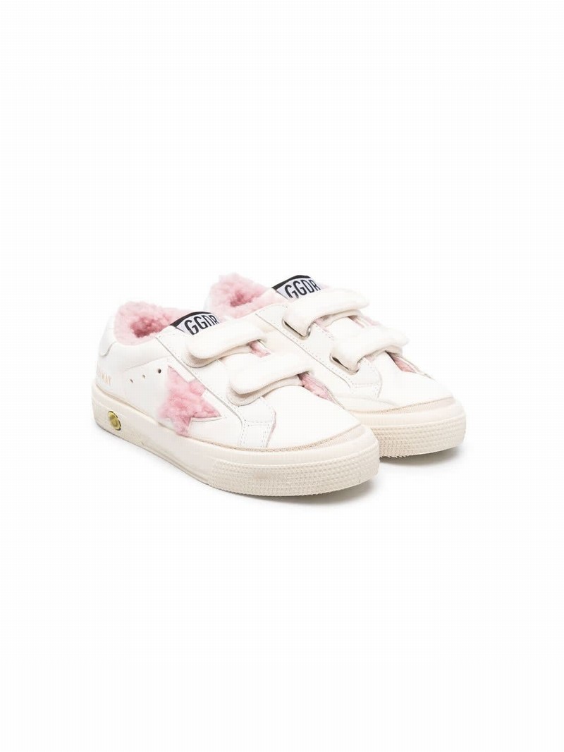 Kids' Sneakers With Application In White