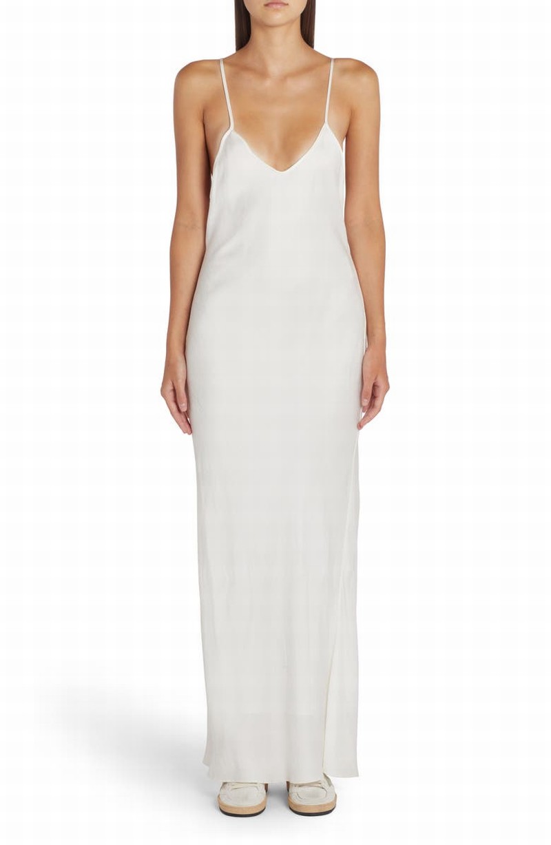 Slip Dress In Bianco