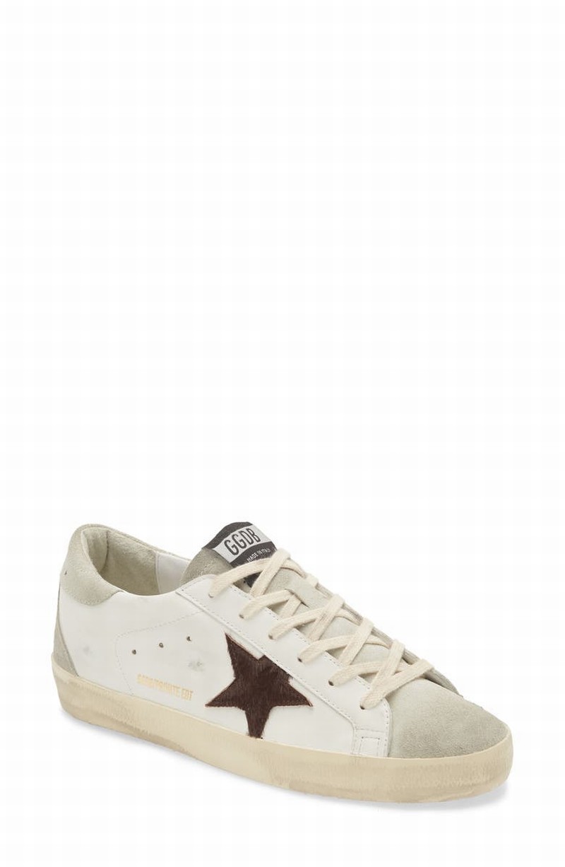 Super-star Low Top Sneaker In White/ Chocolate/ Ice