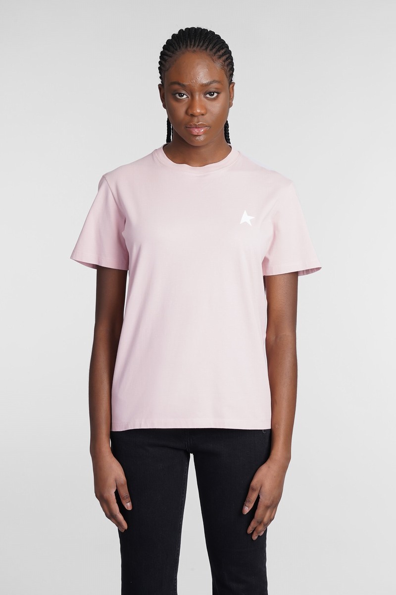 T-shirt In Rose-pink Cotton