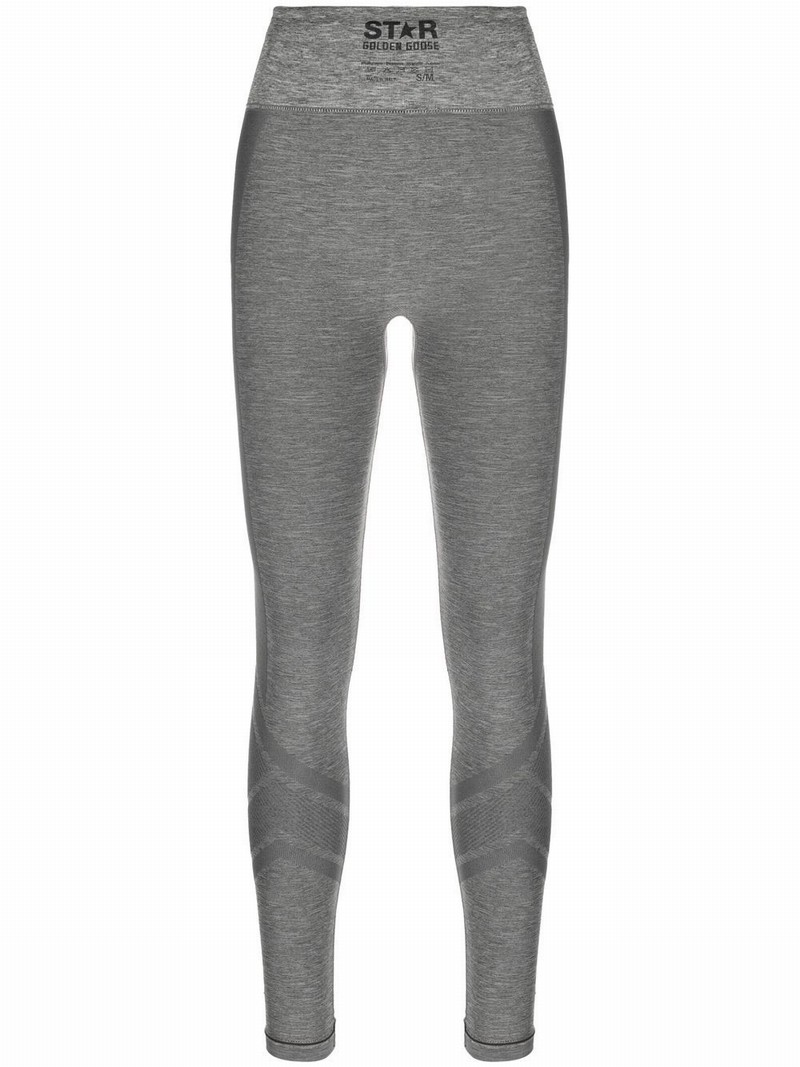 Star-motif Leggings In Grey