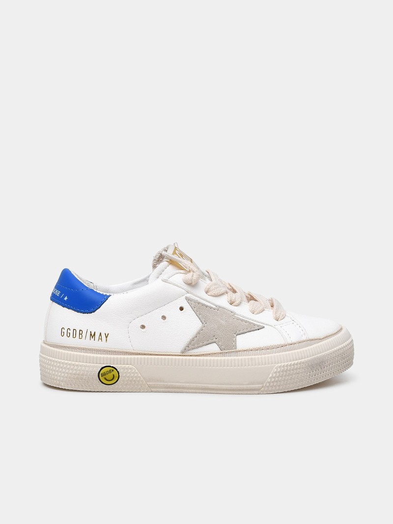 Leather May School Sneakers In White