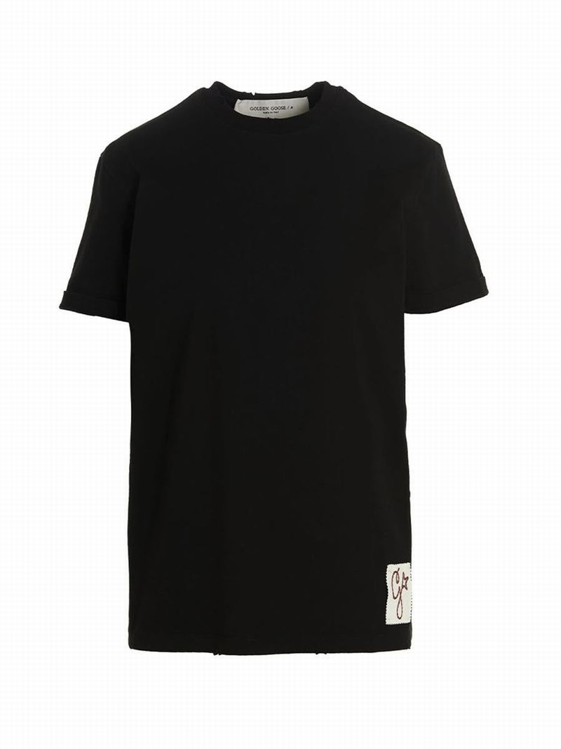 Logo Patch T-shirt In Black