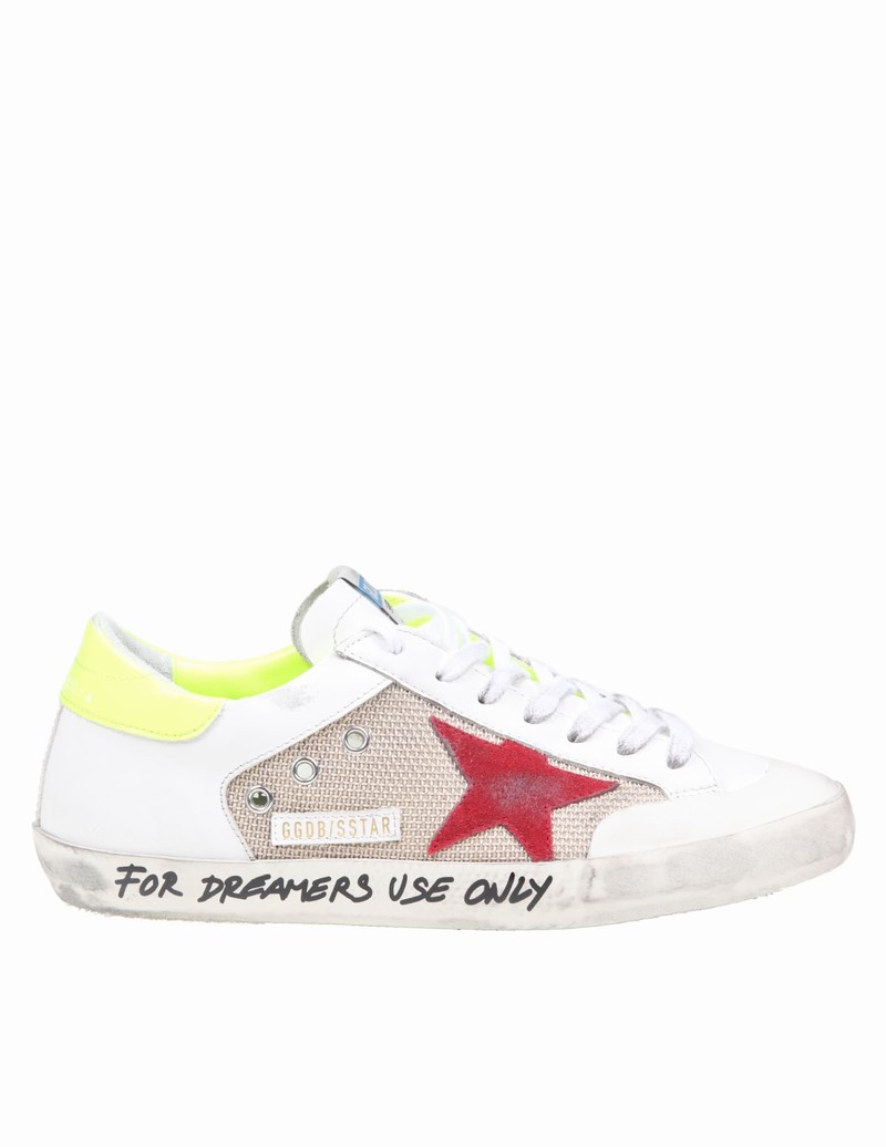 Superstar Sneakers In Fabric And Leather In White