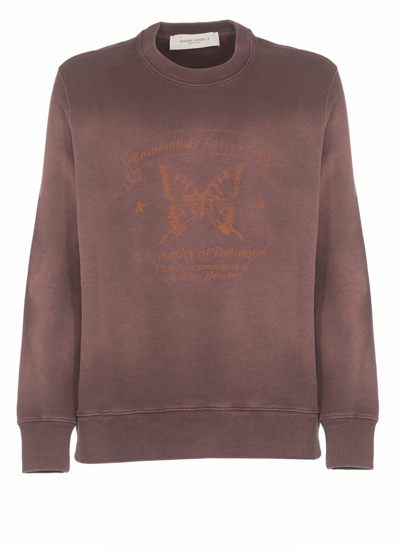 Journey Sweatshirt In Golden Brown/chicory Coffee