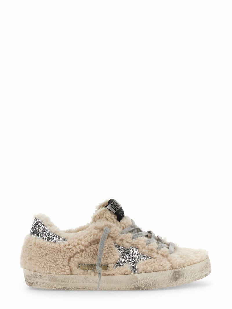 Shearling Shoes In Beige