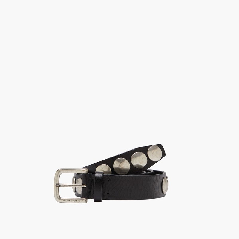 Trinidad Washed Leather Belt In Black