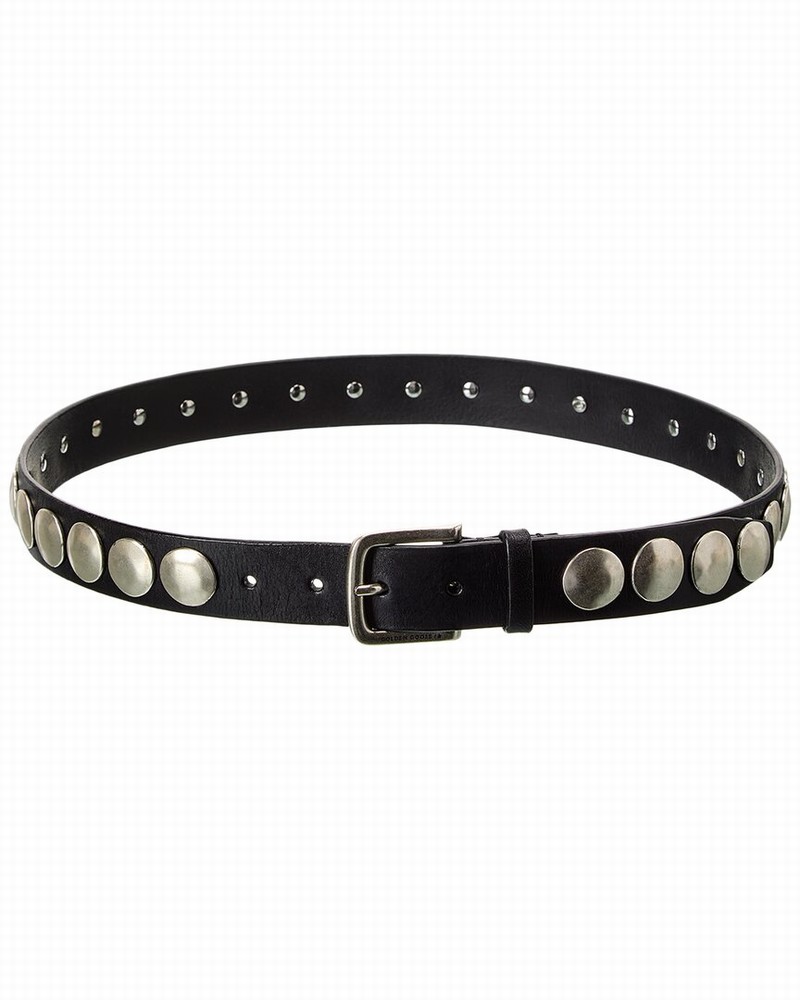 Trinidad Studded Leather Belt In Black