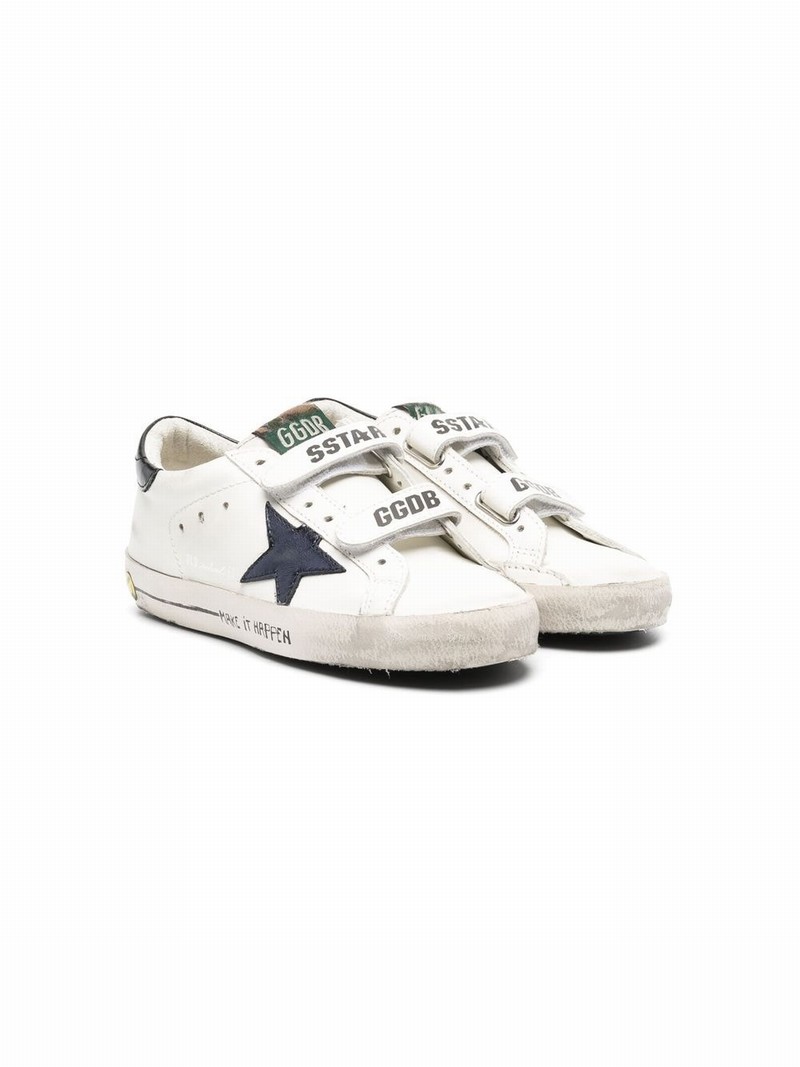 Kids' Leather Low-top Sneakers In White