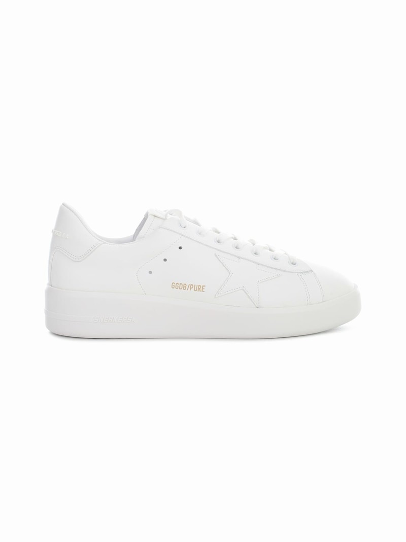 Pure Star Leather Upper Star And Heel In Bianco