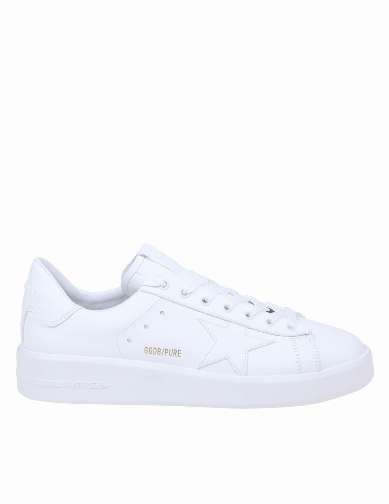 Pure Star Sneakers In White Leather In Optic White