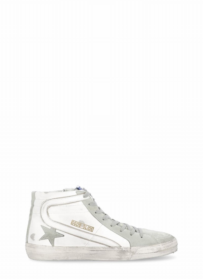 Slide High-top Sneakers In White