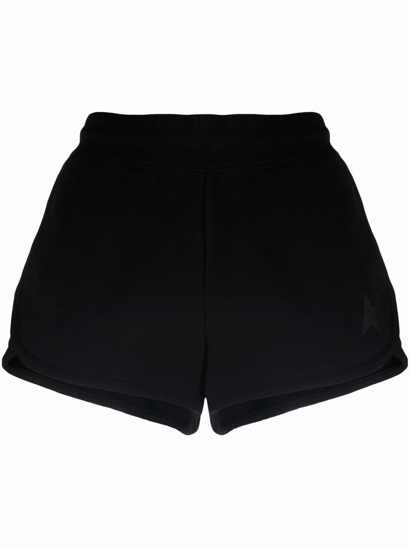 Cotton Jersey Sweatshirt Shorts In Nero