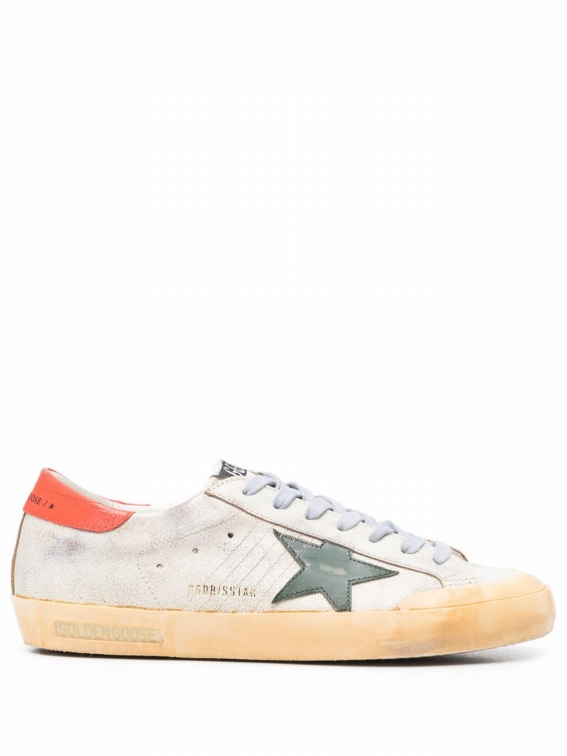 Super-star Distressed Low-top Sneakers In Nude