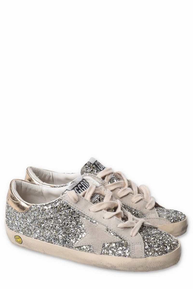 Kids Glitter Embellished Sneakers In Multi