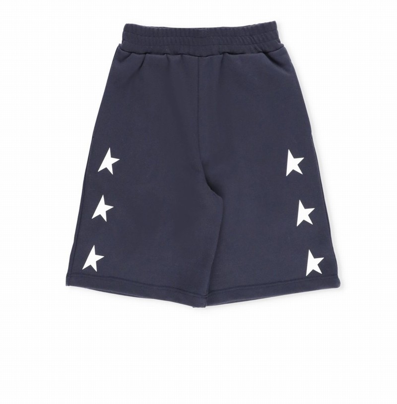 Kids' Boxing Shorts In Dark Blue/ White