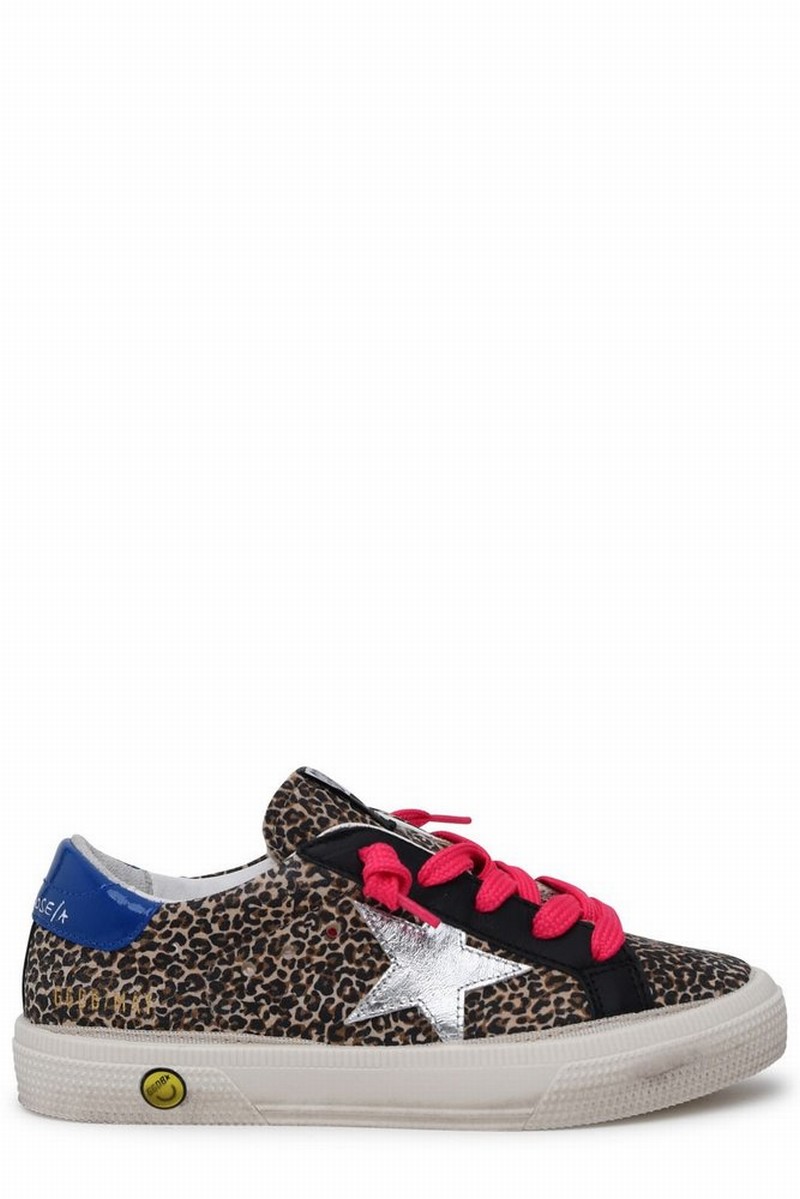 Kids May Leopard Print Sneakers In Multi