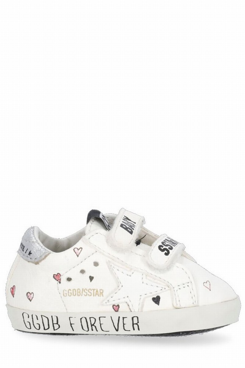 Kids Super Star Sneakers In White