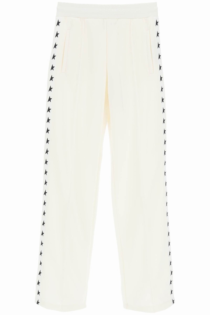 'dorotea' Track Pants With Star Bands In White