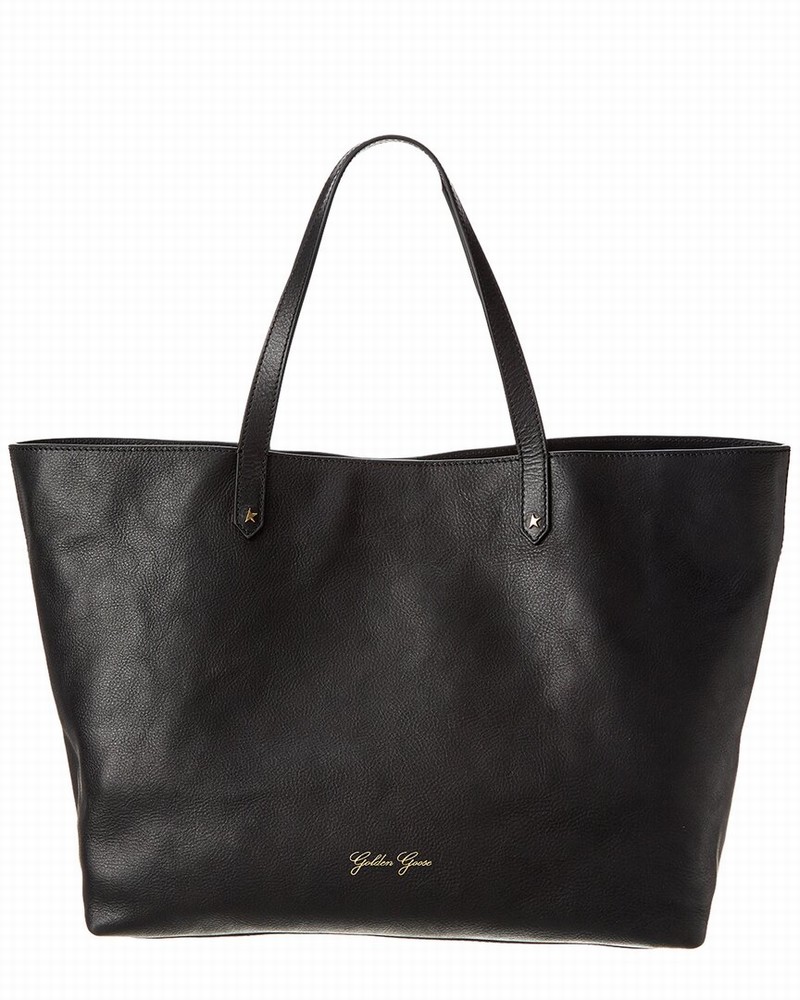 Pasadena Leather Tote In Black