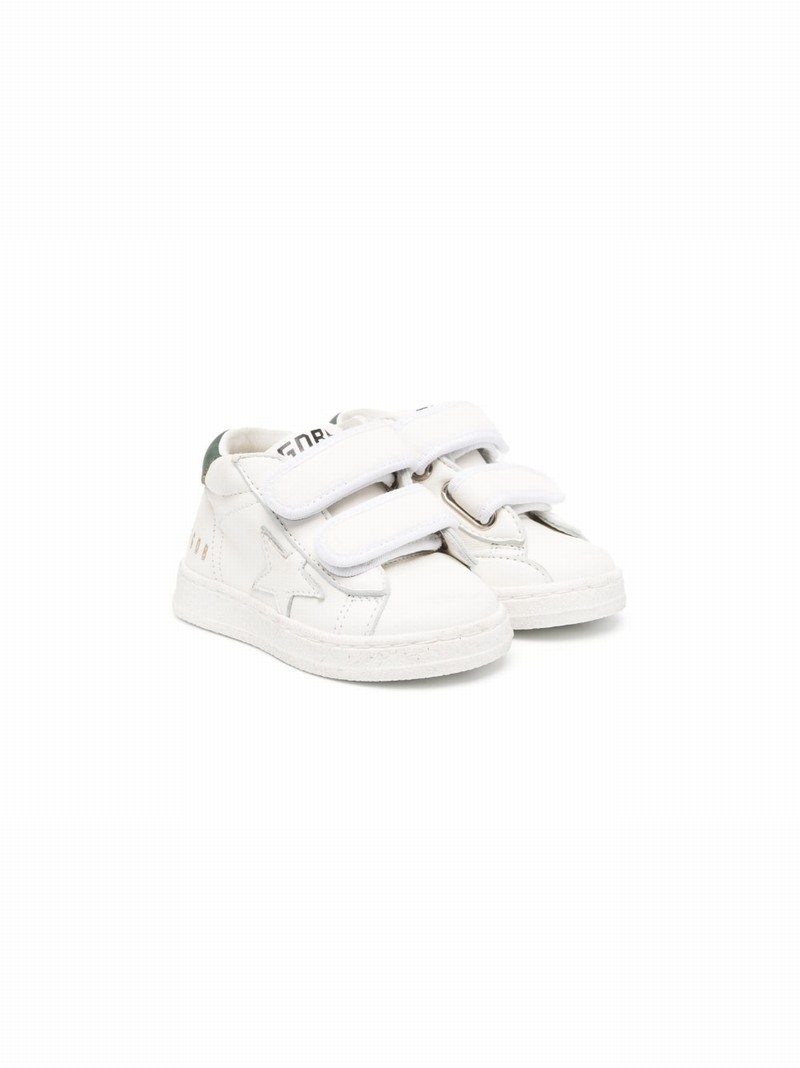 Babies' Super Star Touch-strap Sneakers In White