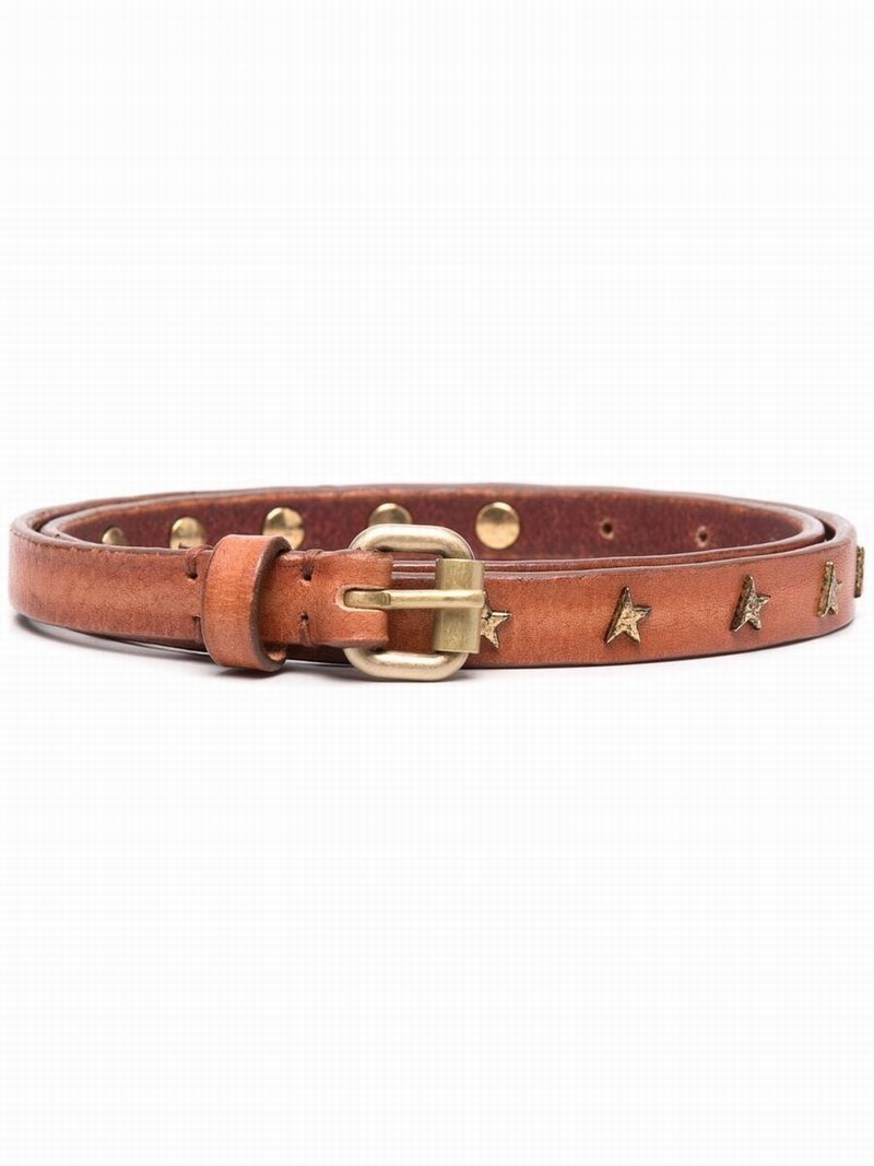 Logo Plaque Buckle Belt In Cuoio