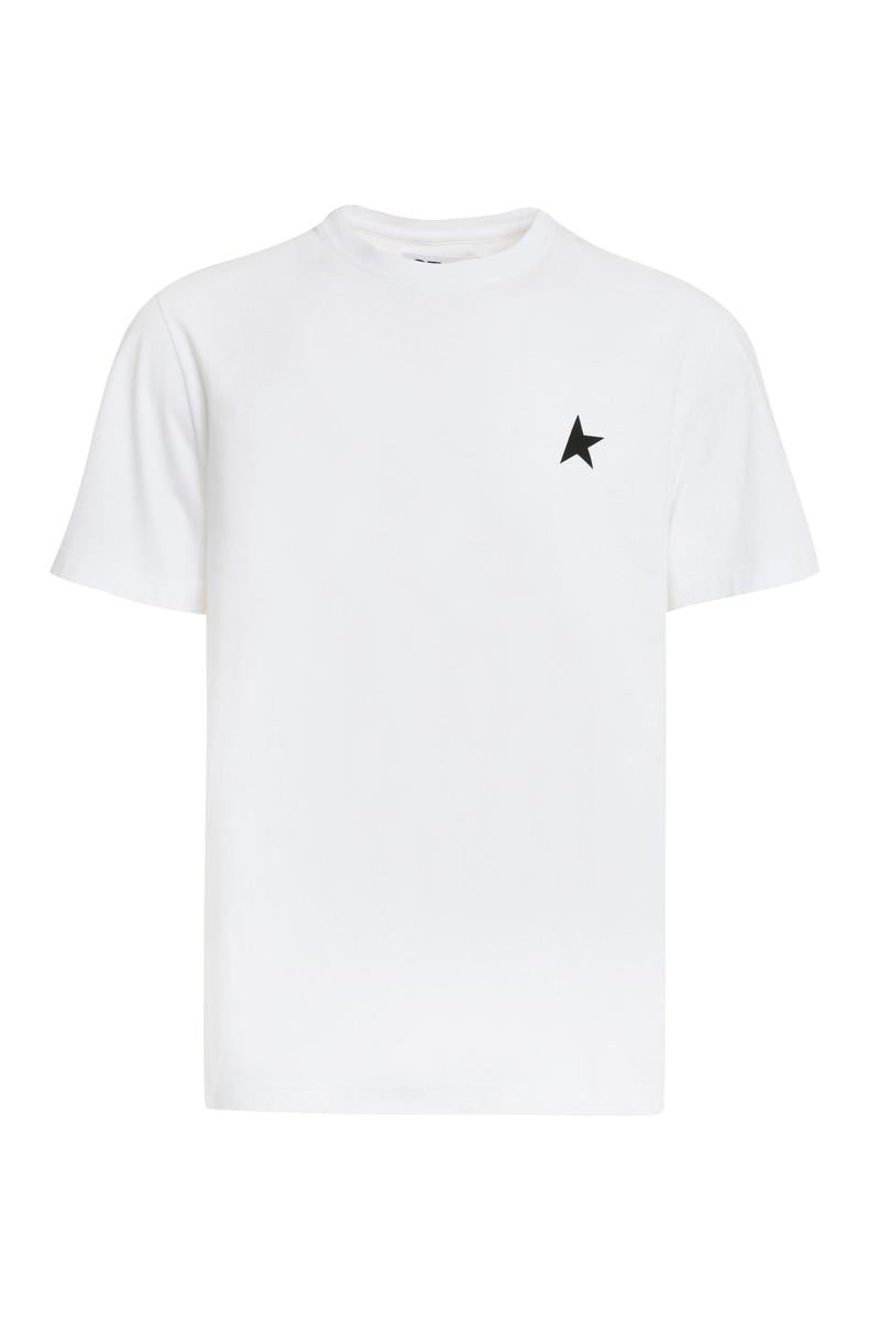 Cotton Crew-neck T-shirt In White