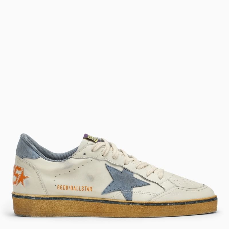 Deluxe Brand Ball Star Milk/blue Trainer In White