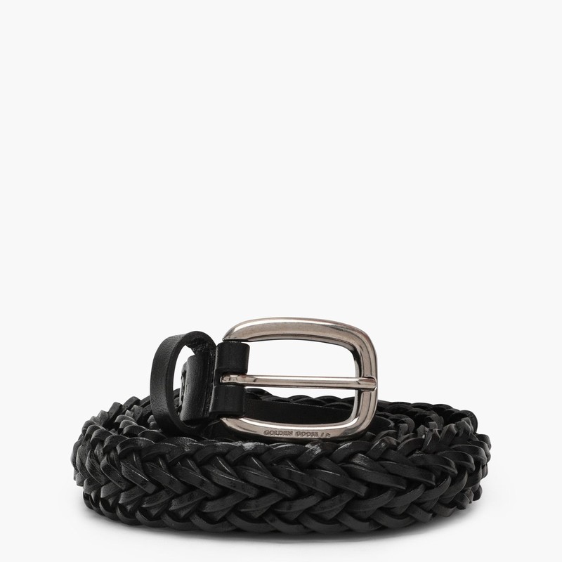 Deluxe Brand Braided Belt In Black