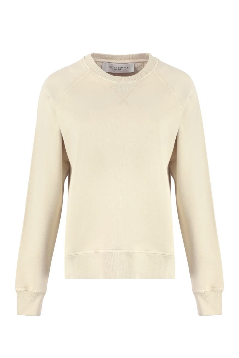 Gia Cotton Crew-neck Sweatshirt In Neutral