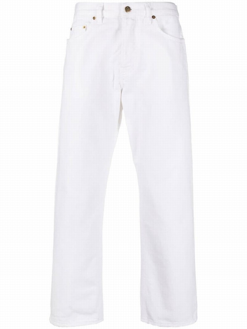 Jeans Woman Color White In Bianco