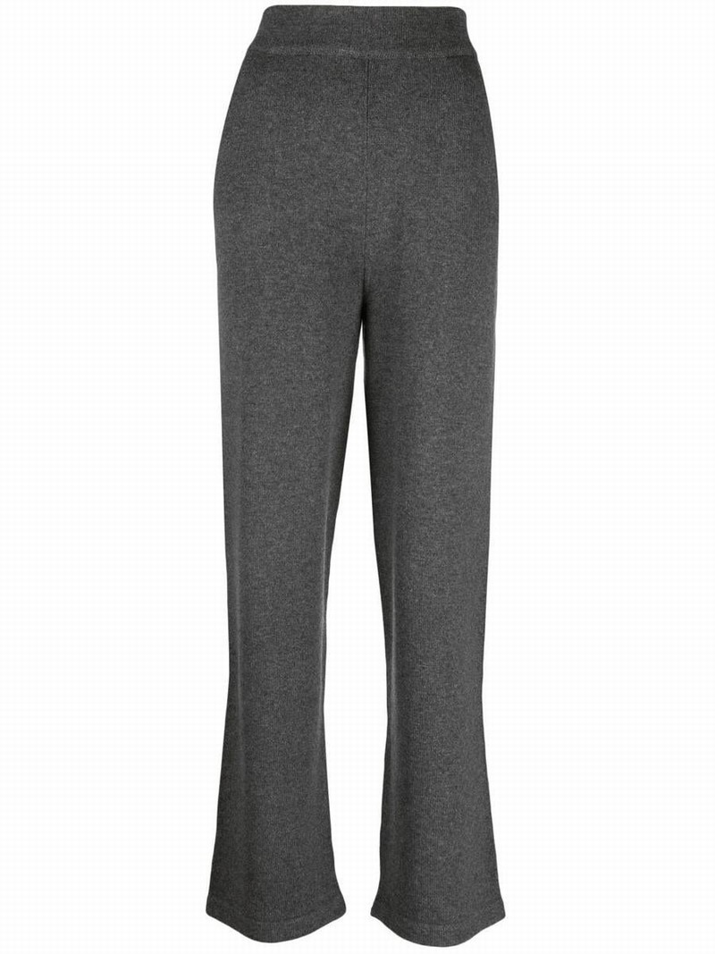 Knit Jogging Wide Leg Clothing In Gray