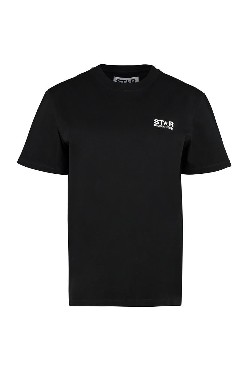 T-shirt In Black Cotton