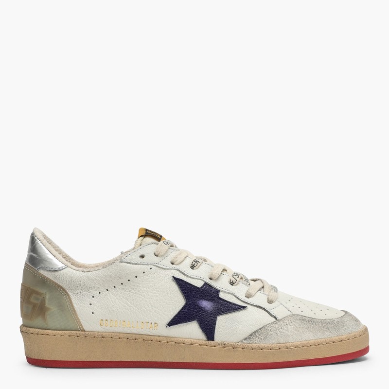 Deluxe Brand White/grey Ball Star Sneakers