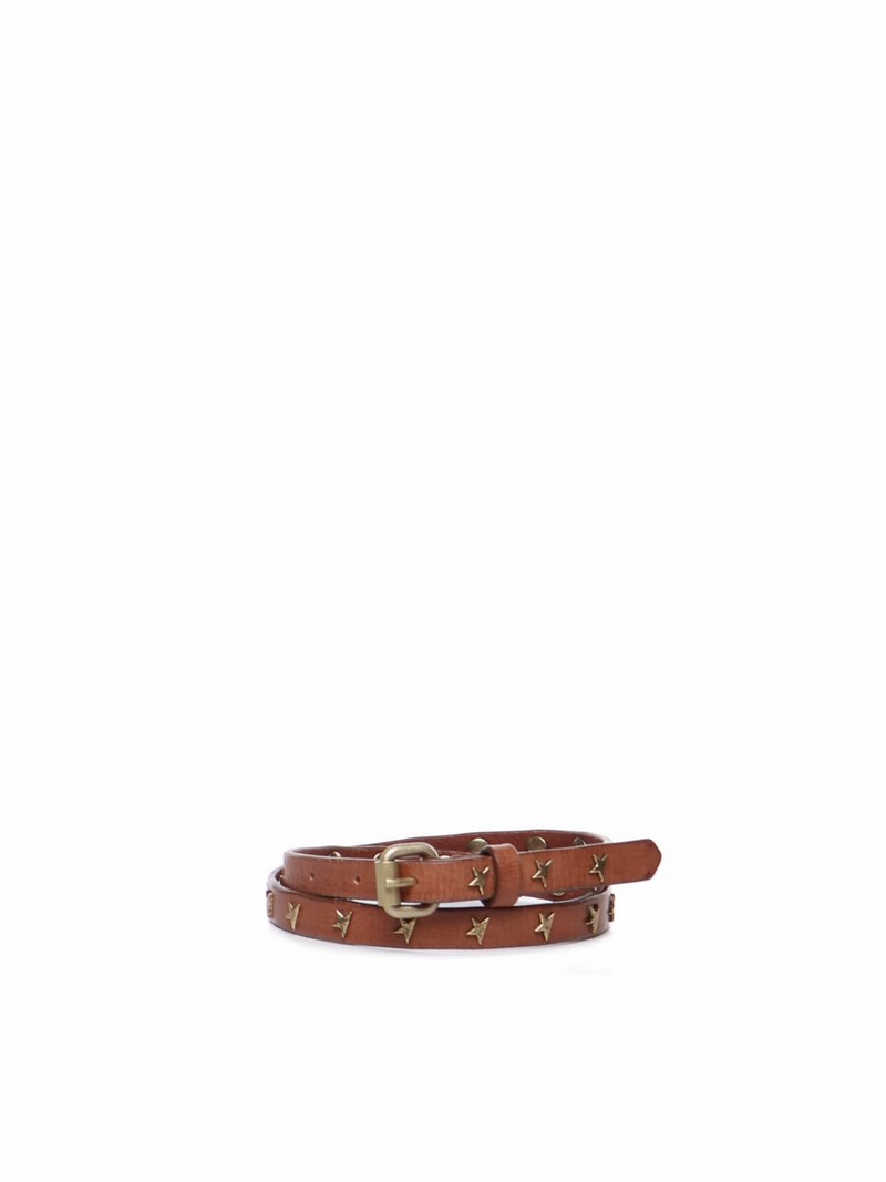 Leather Belt In Brown