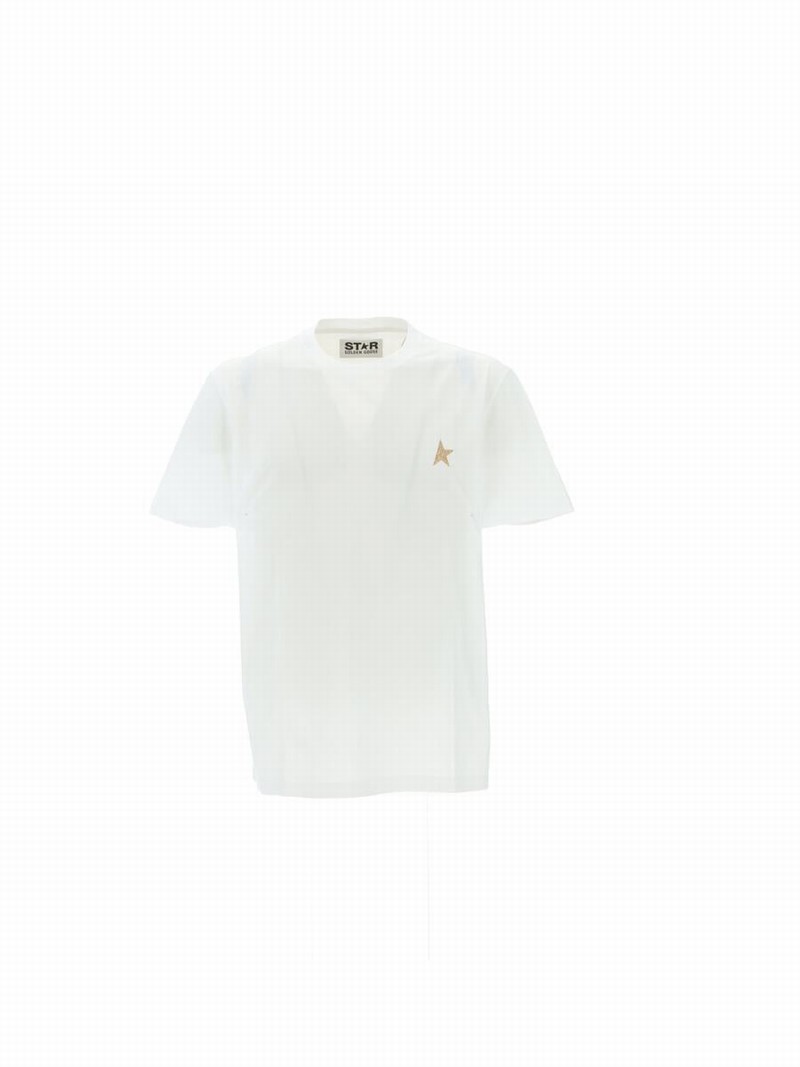 T-shirts And Polos In White/gold