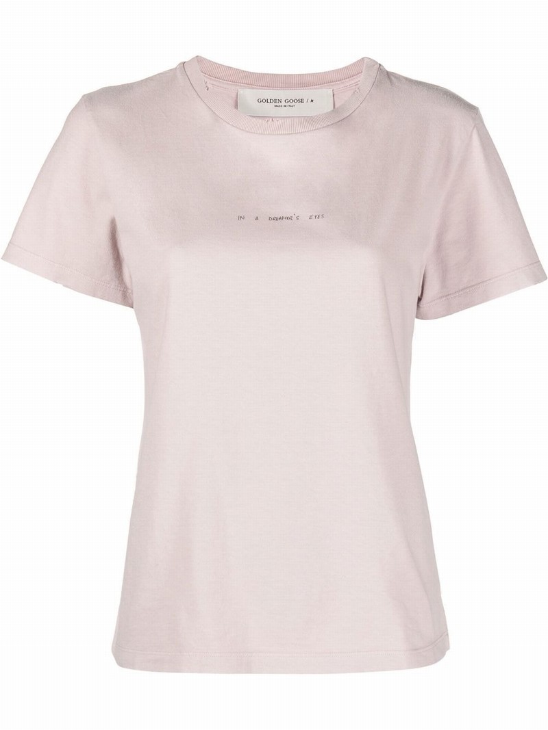 T-shirt Mit Logo-print In Pink