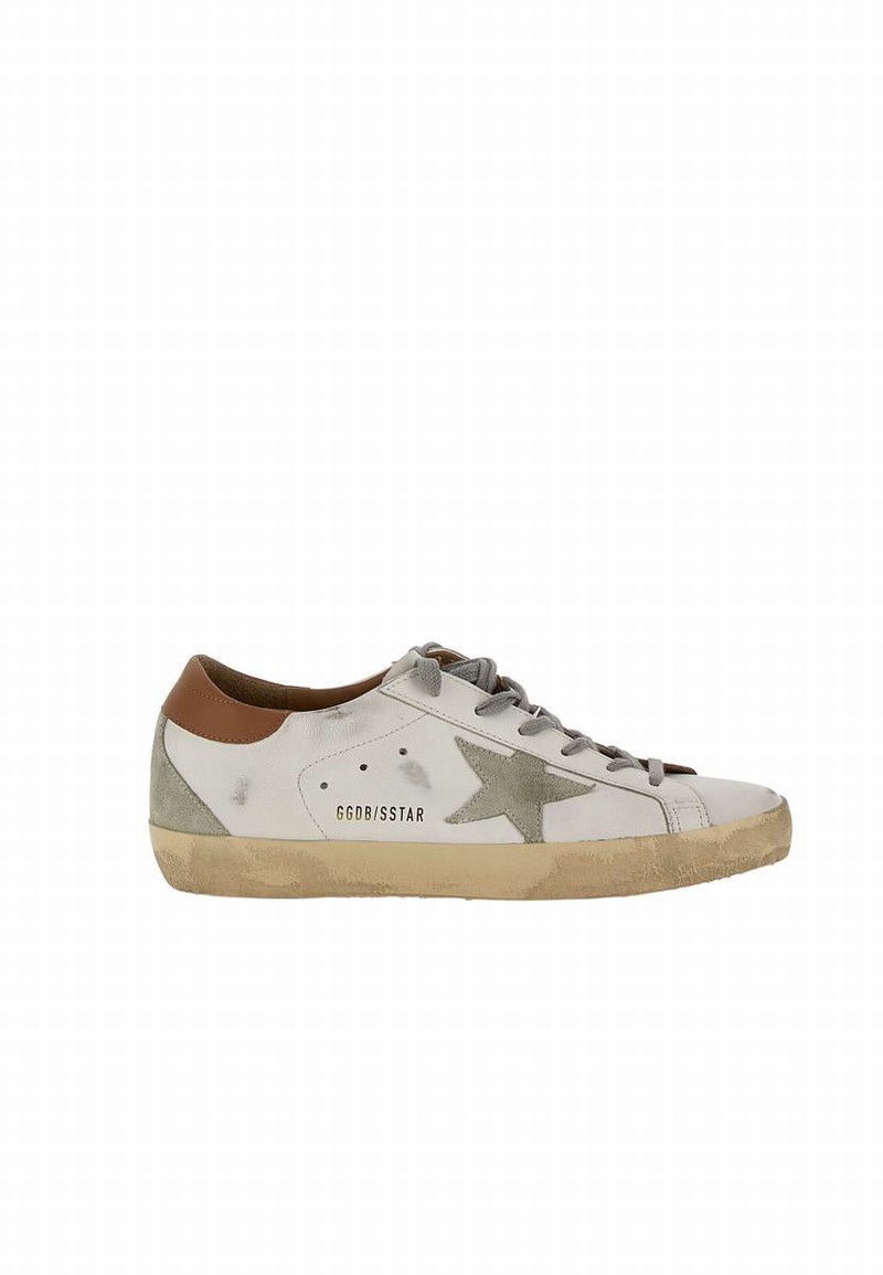 Super Star Classic Leather Sneakers In White/ice/light Brown