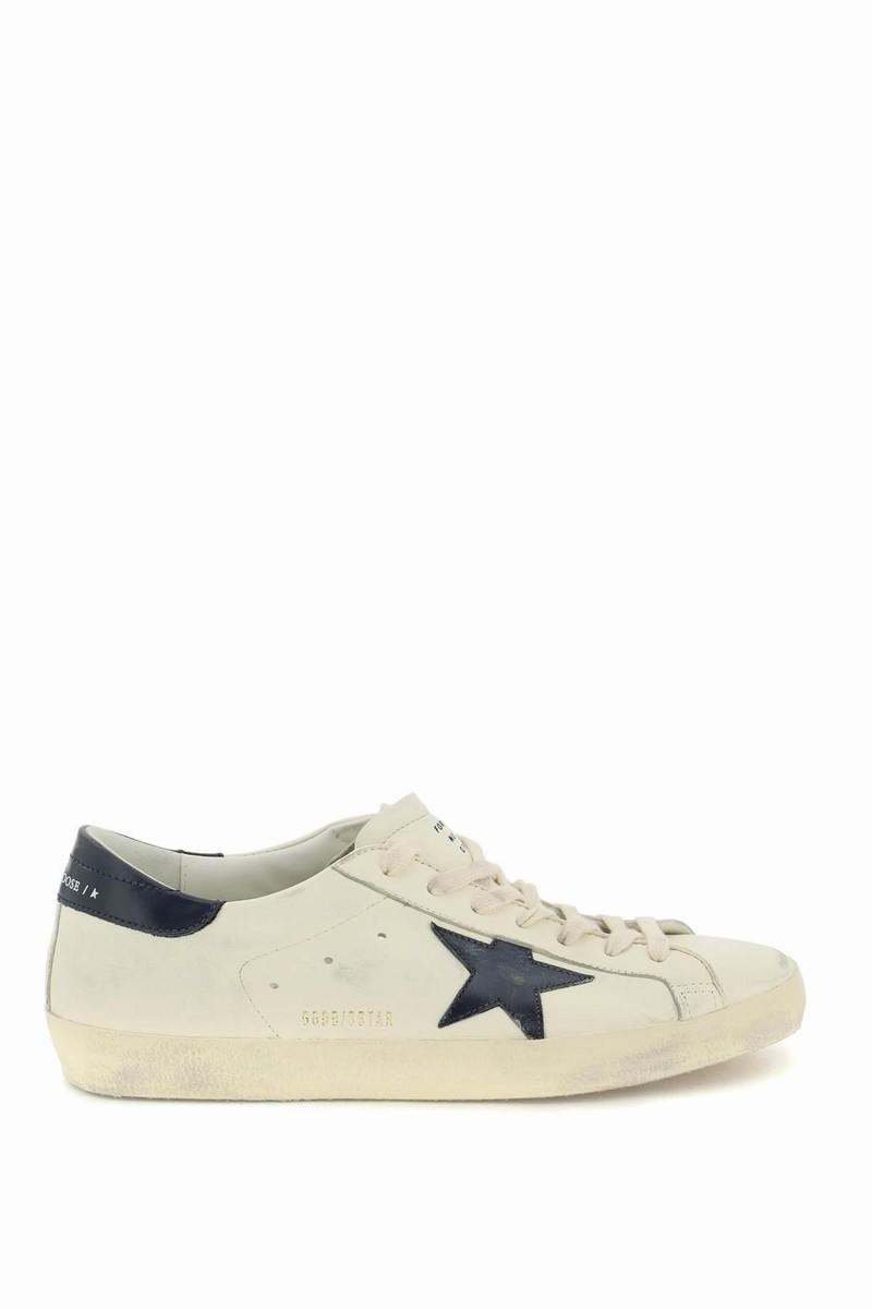 Super-star Leather Sneakers In Beige