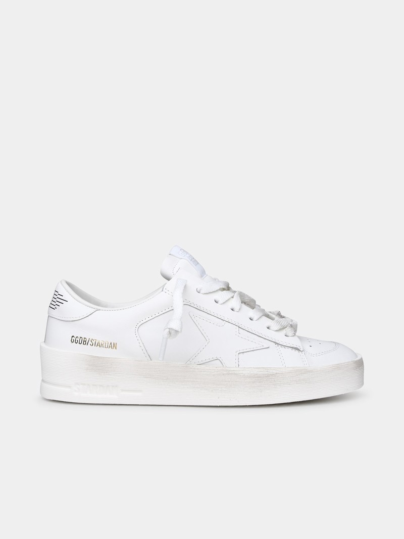 White Leather Stardan Sneakers