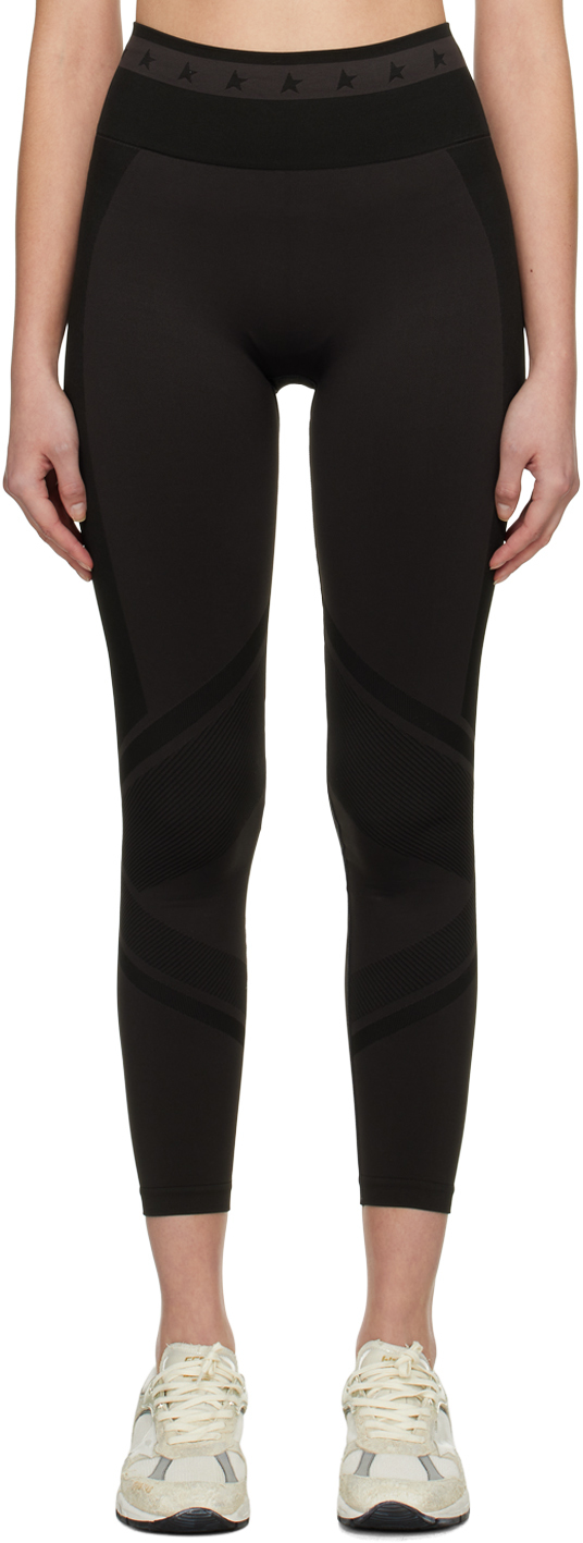 Black Jacquard Leggings