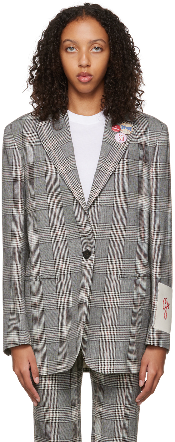 Gray Prince Of Wales Blazer